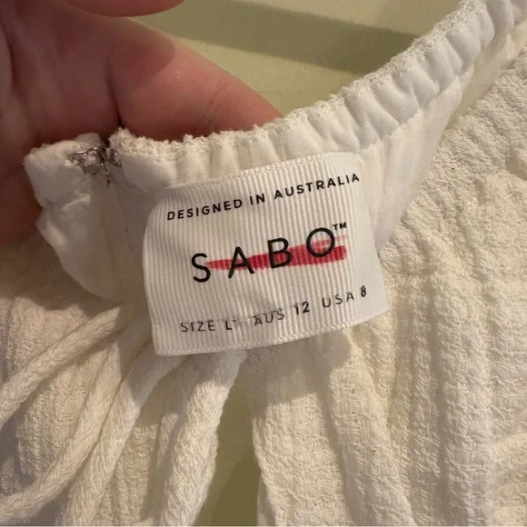 Sabo Skirt White Puff Sleeve Corset Top - Picture 8 of 10